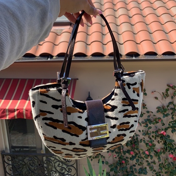 FENDI leopard print shoulder bag - Picture 10 of 14